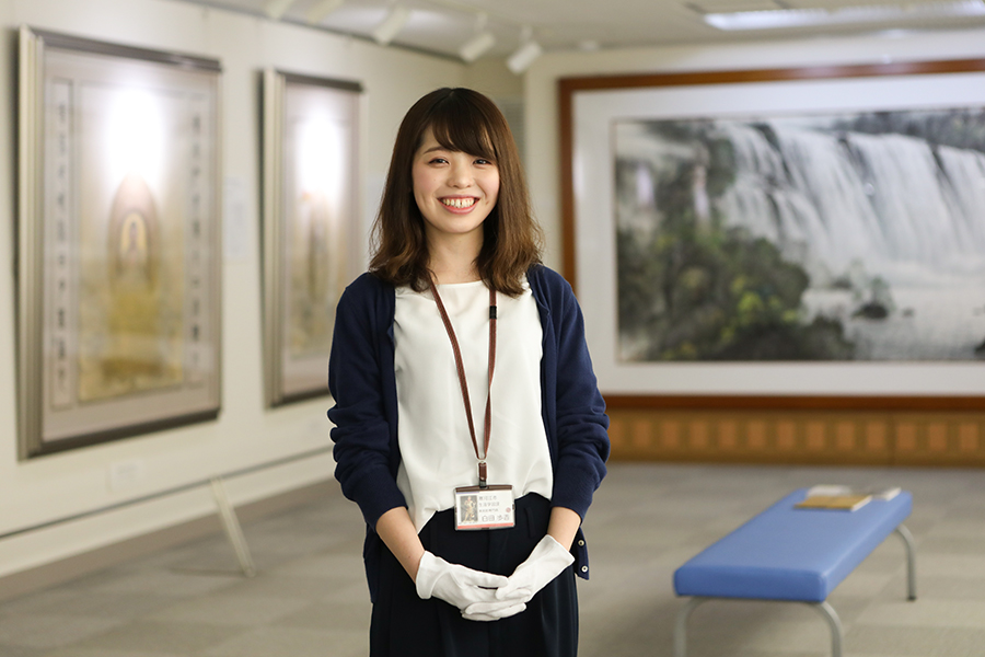 寒河江市美術館 美術館専門員 白田歩香さん