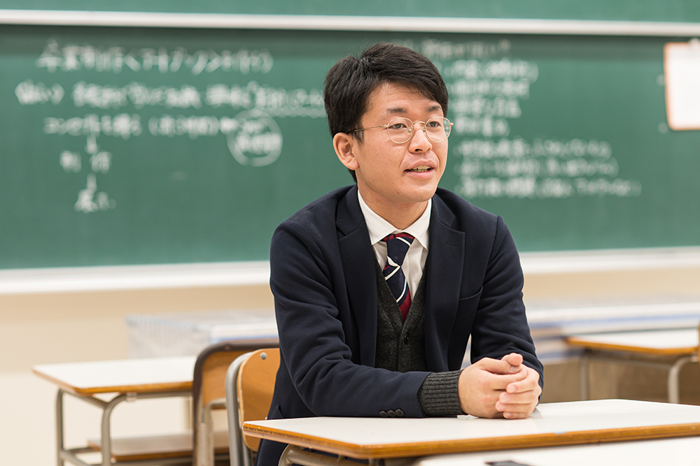 お話をお聞きした、宮城県 大崎市立古川中学校教諭 千葉悠平さん