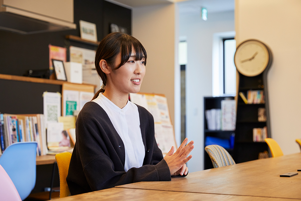 NPO法人ソーシャルデザインワークス・卒業生 加賀谷果歩さん お話を伺った加賀谷さん