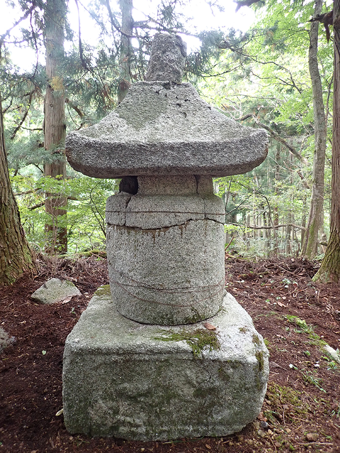 元興寺文化財研究所 金澤馨さん 石造物「宝塔」 修復前