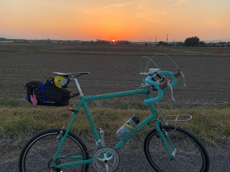 宇都宮の手前の夕日