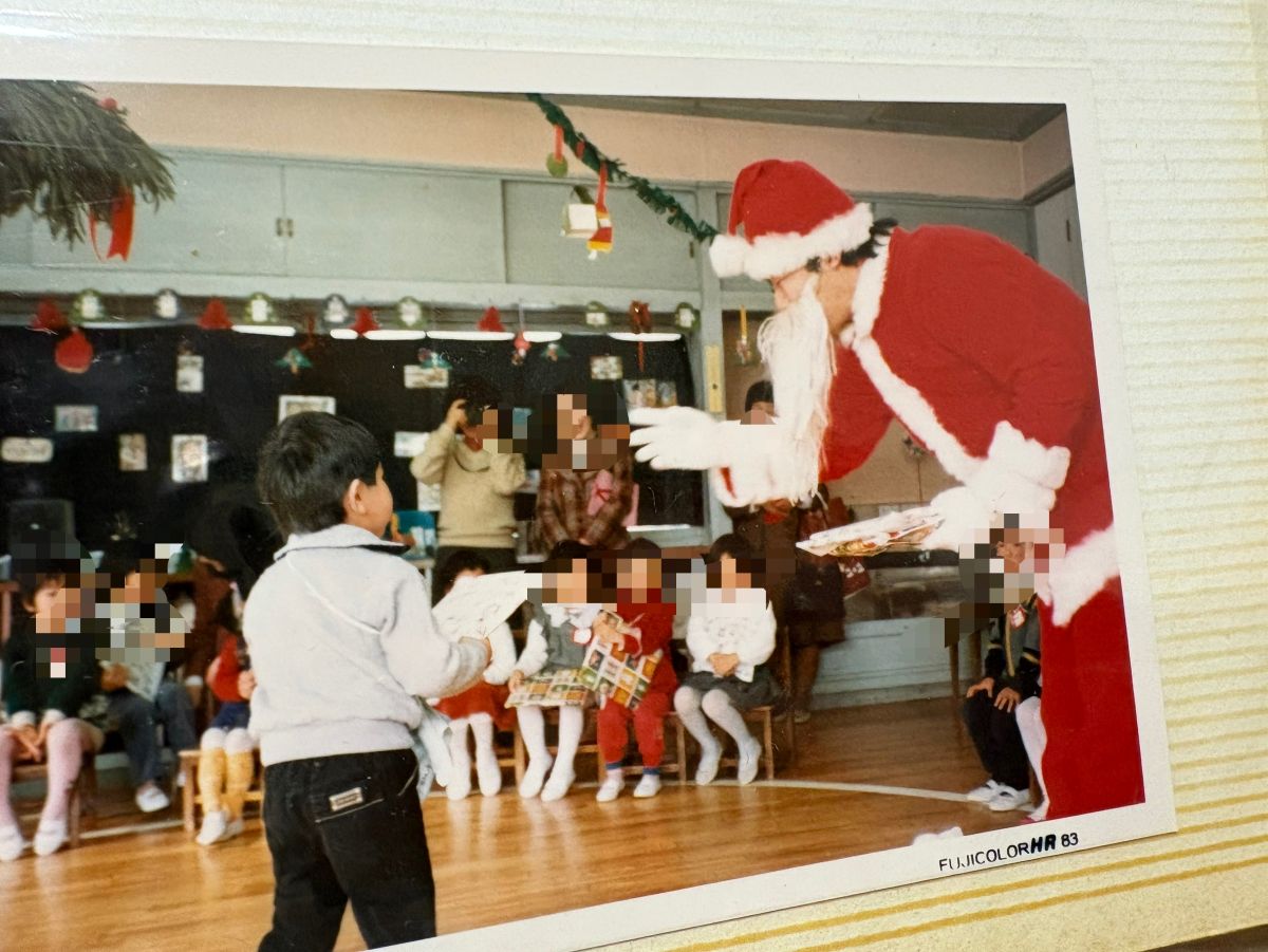 4歳の亀山准教授とサンタ
